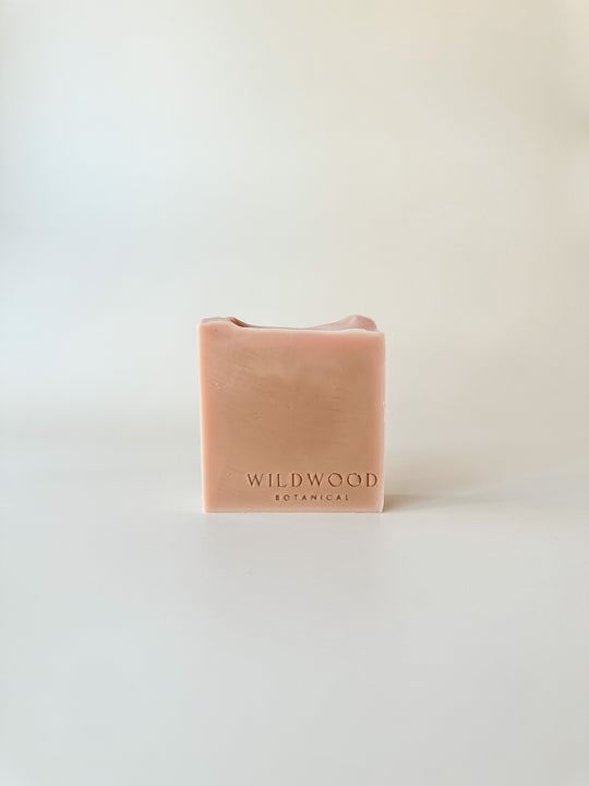 Pink clay cleansing bar